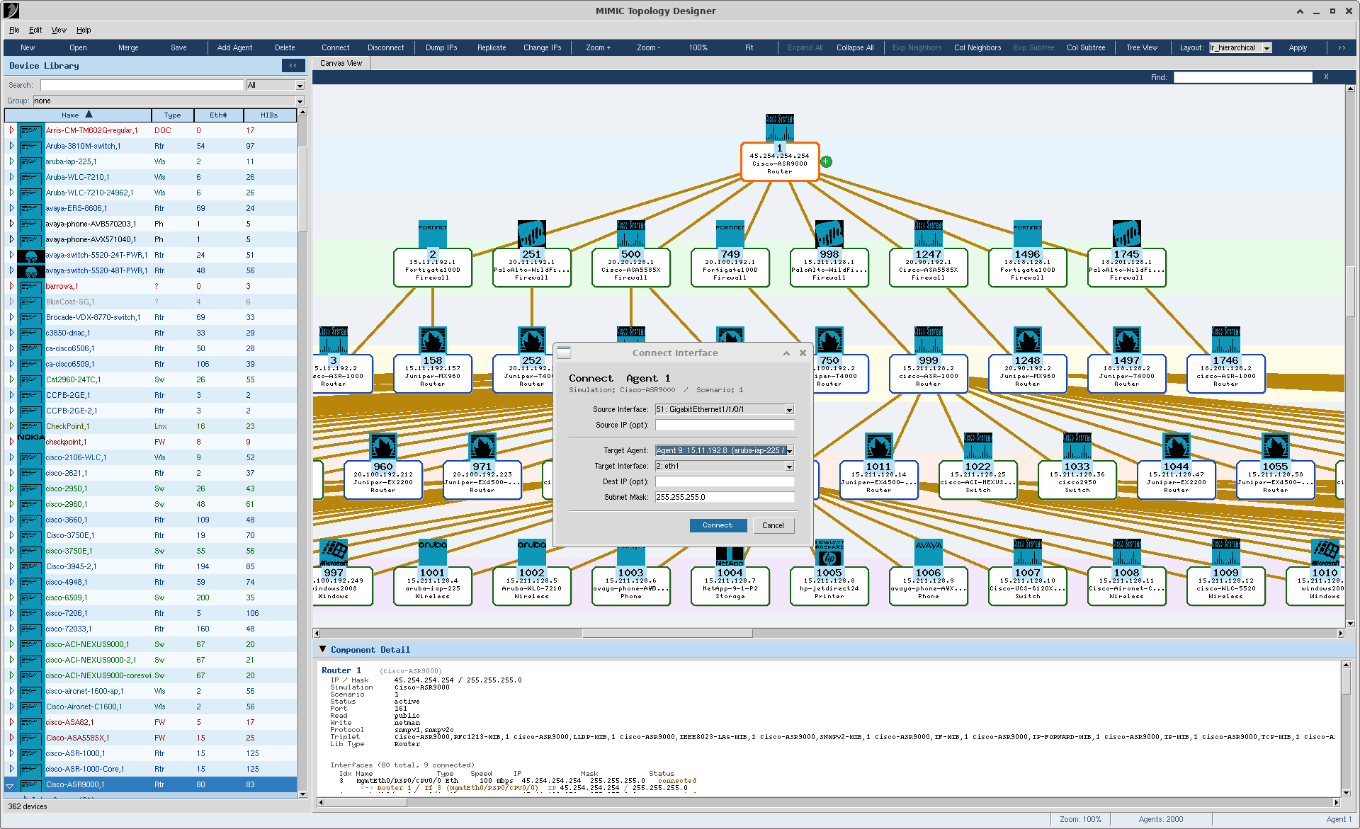 Figure 3: Connect Interface dialog